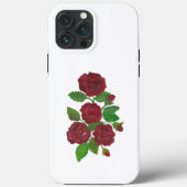 rode rozen iPhone / iPad case (Achterkant)
