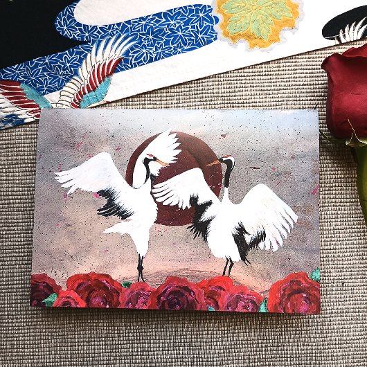 Rode Rozen, Japanse Tancho Kraanvogels, Bruiloft