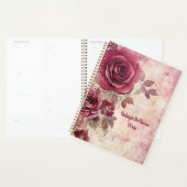 Rode Rozen Junk Journal Style Illustratie Classic Planner (Display)
