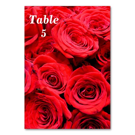 Rode rozen kaart (Voorkant)