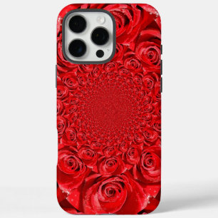 Rode Rozen Kaleidoscoop   Gelukkige Valentijnsdag  iPhone 16 Pro Max Hoesje