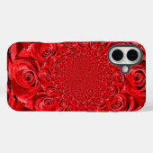 Rode Rozen Kaleidoscoop: Gelukkige Valentijnsdag K Case-Mate iPhone Case (Achterkant (horizontaal))