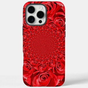 Rode Rozen Kaleidoscoop: Gelukkige Valentijnsdag K iPhone 16 Pro Max Hoesje