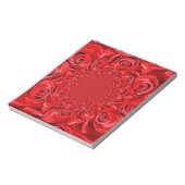 Rode Rozen Kaleidoscoop: Gelukkige Valentijnsdag K Notitieblok (Linkerzijde)