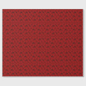 Rode rozen Kaleidoscope wrapppapier Cadeaupapier (Vlak)