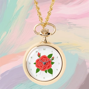 Rode Rozen Ketting eWatch