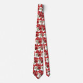 Rode Rozen Klassieke Formele Halsband Stropdas (Voorkant)