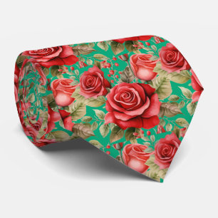 Rode Rozen Klassieke Formele Halsband Stropdas