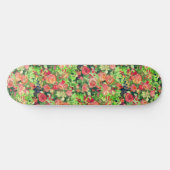 Rode rozen kunst persoonlijk skateboard (Horizontaal)