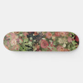 Rode rozen kunst persoonlijk skateboard (Horizontaal)