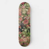 Rode rozen kunst persoonlijk skateboard (Voorkant)