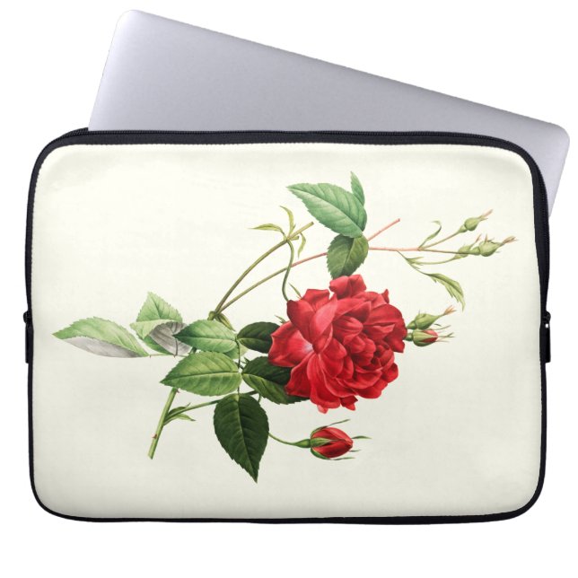  rode rozen laptop sleeve (Voorkant)