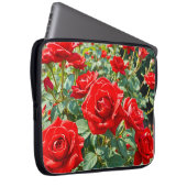 Rode Rozen Laptophoes Laptop Sleeve (Voorkant Rechts)