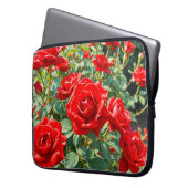 Rode Rozen Laptophoes Laptop Sleeve (Voorkant Links)