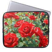 Rode Rozen Laptophoes Laptop Sleeve (Voorkant)