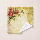  rode rozen, legant bad handdoek (Wasdoekje)