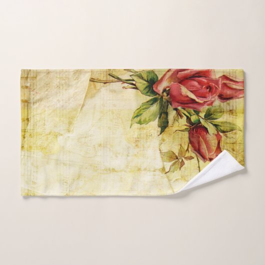 rode rozen, legant bad handdoek (Handdoek)