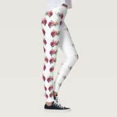 Rode rozen leggings (Rechts)