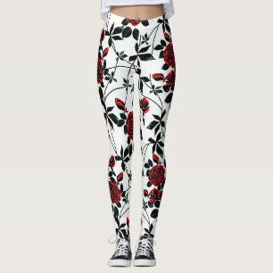 Rode rozen. leggings