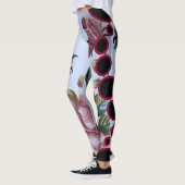 Rode rozen leggings (Links)