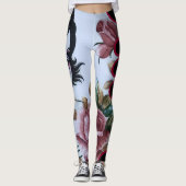 Rode rozen leggings (Voorkant)