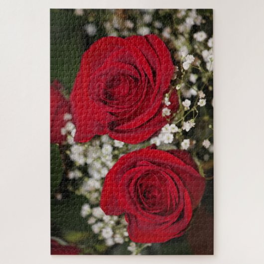 Rode rozen legpuzzel (Verticaal)