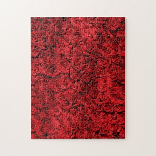 Rode rozen legpuzzel (Verticaal)