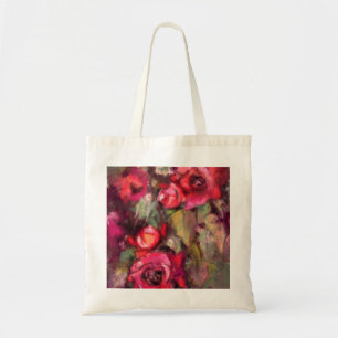 Rode rozen - Lente - Abstracte oorspronkelijke ver Tote Bag