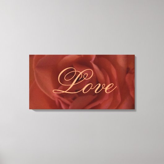 Rode Rozen Liefdescanvas Canvas Afdruk (Voorkant)