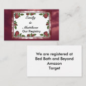 Rode rozen Lijst Afbeelding met Lt Red Clouds Regi Informatiekaartje (Voorkant / Achterkant)