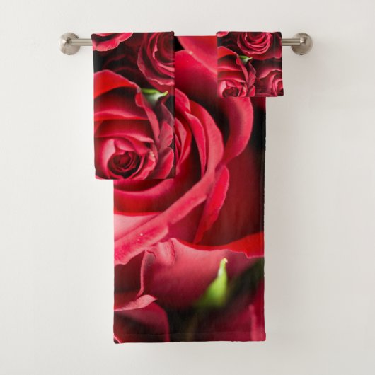 Rode Rozen Luxe Badhanddoekenset Bad Handdoek (Insitu)