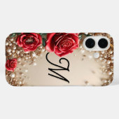 Rode Rozen Luxe Bloemstuk Esthetisch Gouden Cadeau Case-Mate iPhone Case (Achterkant (horizontaal))