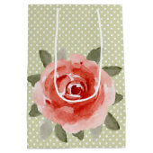 Rode Rozen - MEDIUM Gift Bags Medium Cadeauzakje (Achterkant)