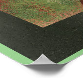 Rode rozen met een vogel poster (Hoek)