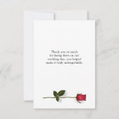 Rode rozen met hart Trouwen Bedankt (Achterkant)