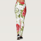 Rode rozen met zwembrillen. leggings (Achterkant)