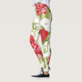 Rode rozen met zwembrillen. leggings (Links)