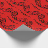 Rode rozen mooie tuin cadeaupapier (Hoek)