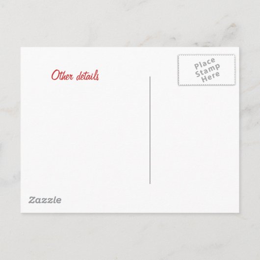 Rode Rozen Motorrijders Huwelijkskaarten en Produc Aankondigingskaart (Achterkant)