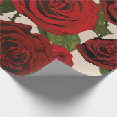 Rode rozen. Naadloze florale achtergrond. Cadeaupapier (Hoek)