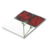 Rode rozen notitieblok (Linkerzijde)