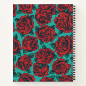 Rode rozen notitieboek (Achterkant)