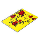 Rode rozen notitieboek (Linkerzijde)
