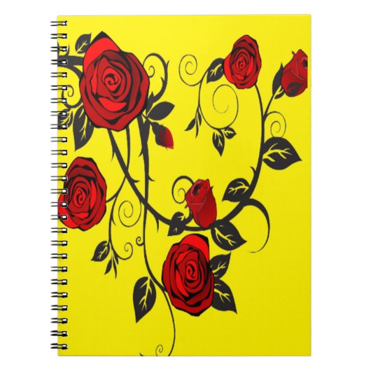 Rode rozen notitieboek (Voorkant)