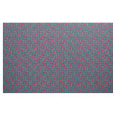 Rode rozen op donkerblauwe calico stof (Yard (91,4 cm))