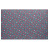 Rode rozen op donkerblauwe calico stof (Fat Quarter)