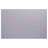 Rode rozen op lichtblauwe calico stof (Yard (91,4 cm))