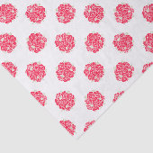 Rode rozen op wit tissue papier (Detail)