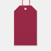 Rode rozen op zwart. cadeaulabel (Achterkant)