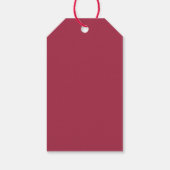 Rode rozen op zwart. cadeaulabel (Achterkant)